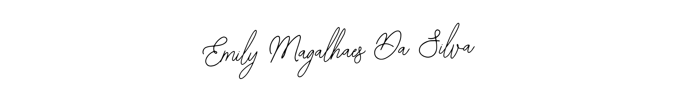 Make a beautiful signature design for name Emily Magalhaes Da Silva. Use this online signature maker to create a handwritten signature for free. Emily Magalhaes Da Silva signature style 12 images and pictures png