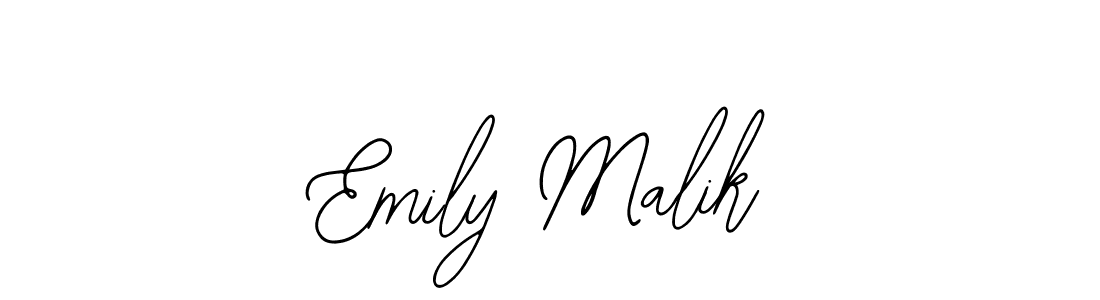 Use a signature maker to create a handwritten signature online. With this signature software, you can design (Bearetta-2O07w) your own signature for name Emily Malik. Emily Malik signature style 12 images and pictures png
