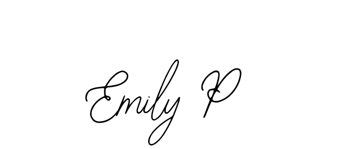 Emily P stylish signature style. Best Handwritten Sign (Bearetta-2O07w) for my name. Handwritten Signature Collection Ideas for my name Emily P. Emily P signature style 12 images and pictures png