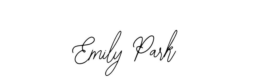 Use a signature maker to create a handwritten signature online. With this signature software, you can design (Bearetta-2O07w) your own signature for name Emily Park. Emily Park signature style 12 images and pictures png