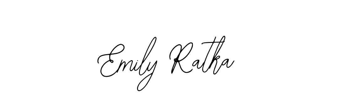 Similarly Bearetta-2O07w is the best handwritten signature design. Signature creator online .You can use it as an online autograph creator for name Emily Ratka. Emily Ratka signature style 12 images and pictures png