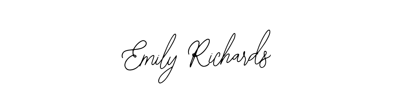 Use a signature maker to create a handwritten signature online. With this signature software, you can design (Bearetta-2O07w) your own signature for name Emily Richards. Emily Richards signature style 12 images and pictures png