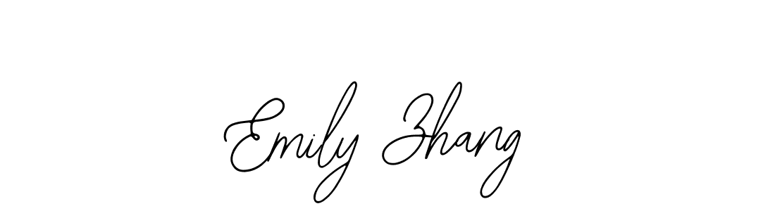 How to make Emily Zhang name signature. Use Bearetta-2O07w style for creating short signs online. This is the latest handwritten sign. Emily Zhang signature style 12 images and pictures png