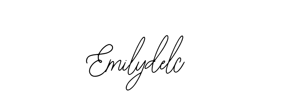 How to make Emilydelc signature? Bearetta-2O07w is a professional autograph style. Create handwritten signature for Emilydelc name. Emilydelc signature style 12 images and pictures png