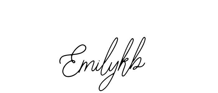 The best way (Bearetta-2O07w) to make a short signature is to pick only two or three words in your name. The name Emilykb include a total of six letters. For converting this name. Emilykb signature style 12 images and pictures png