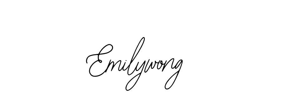 Use a signature maker to create a handwritten signature online. With this signature software, you can design (Bearetta-2O07w) your own signature for name Emilywong. Emilywong signature style 12 images and pictures png