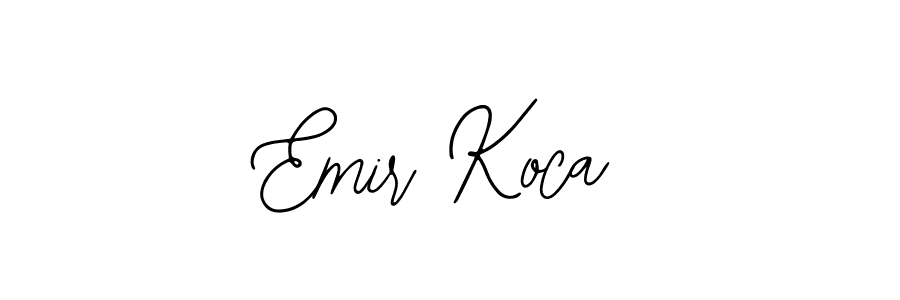 How to make Emir Koca name signature. Use Bearetta-2O07w style for creating short signs online. This is the latest handwritten sign. Emir Koca signature style 12 images and pictures png