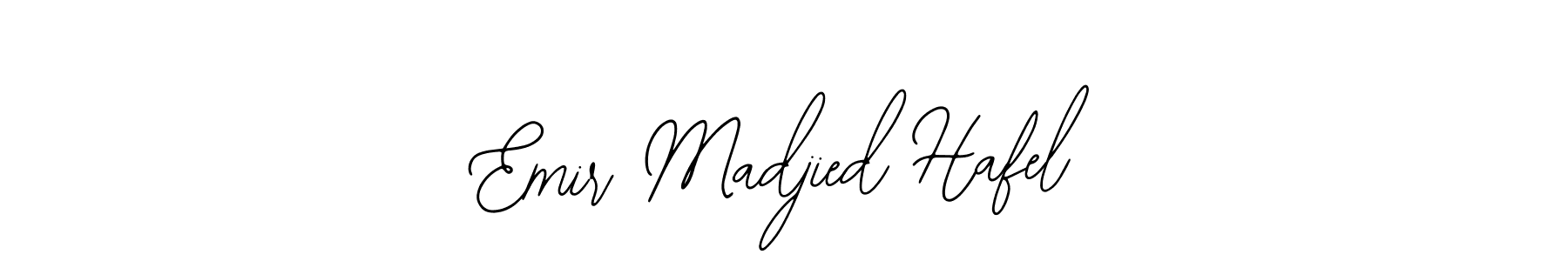 Make a beautiful signature design for name Emir Madjied Hafel. With this signature (Bearetta-2O07w) style, you can create a handwritten signature for free. Emir Madjied Hafel signature style 12 images and pictures png