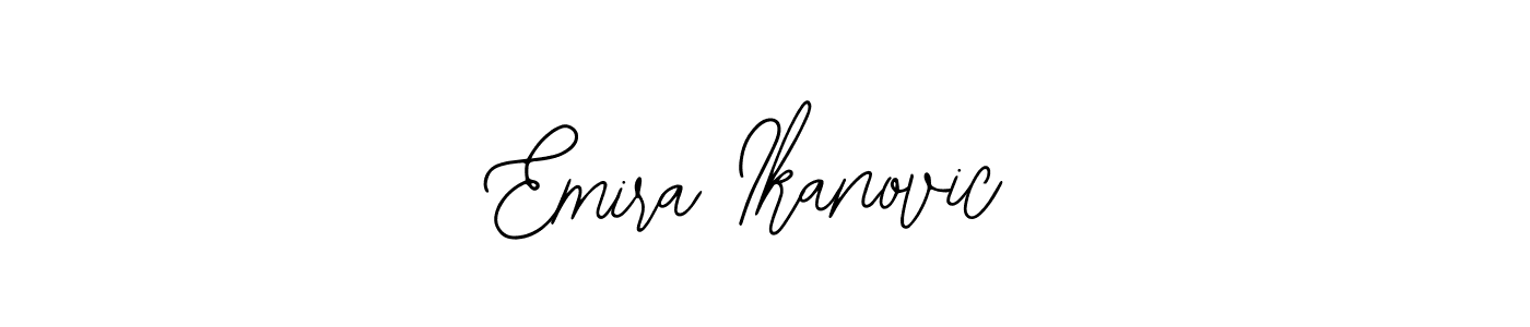 How to make Emira Ikanovic name signature. Use Bearetta-2O07w style for creating short signs online. This is the latest handwritten sign. Emira Ikanovic signature style 12 images and pictures png