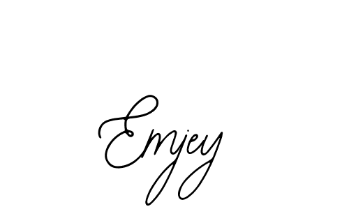 Design your own signature with our free online signature maker. With this signature software, you can create a handwritten (Bearetta-2O07w) signature for name Emjey. Emjey signature style 12 images and pictures png