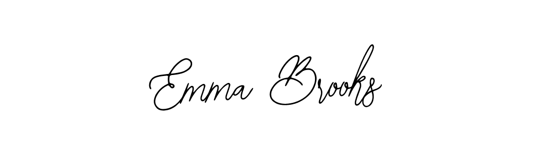 You should practise on your own different ways (Bearetta-2O07w) to write your name (Emma Brooks) in signature. don't let someone else do it for you. Emma Brooks signature style 12 images and pictures png
