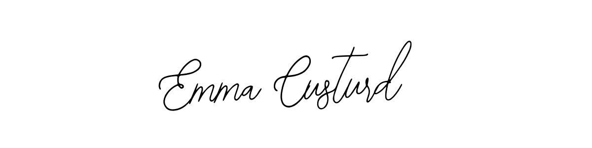 How to make Emma Custurd name signature. Use Bearetta-2O07w style for creating short signs online. This is the latest handwritten sign. Emma Custurd signature style 12 images and pictures png