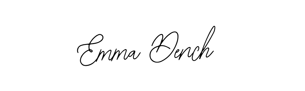 You should practise on your own different ways (Bearetta-2O07w) to write your name (Emma Dench) in signature. don't let someone else do it for you. Emma Dench signature style 12 images and pictures png