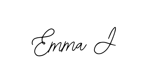 You should practise on your own different ways (Bearetta-2O07w) to write your name (Emma J) in signature. don't let someone else do it for you. Emma J signature style 12 images and pictures png