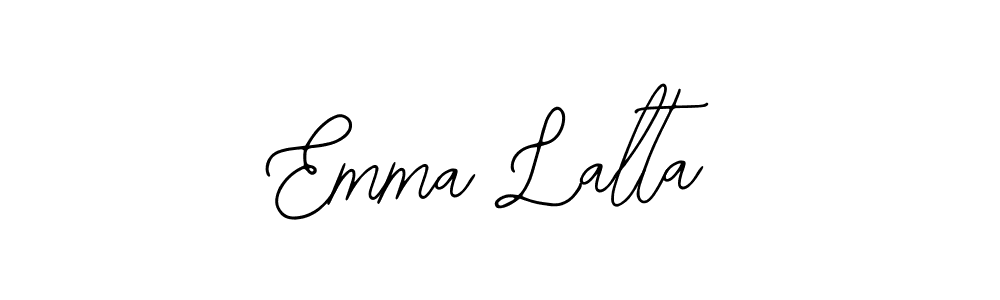 You should practise on your own different ways (Bearetta-2O07w) to write your name (Emma Lalta) in signature. don't let someone else do it for you. Emma Lalta signature style 12 images and pictures png