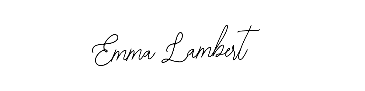 How to make Emma Lambert name signature. Use Bearetta-2O07w style for creating short signs online. This is the latest handwritten sign. Emma Lambert signature style 12 images and pictures png