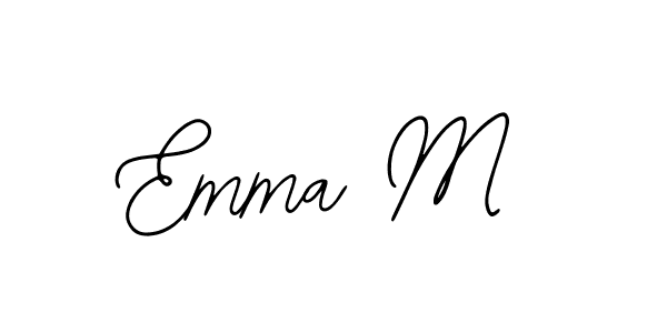 Also You can easily find your signature by using the search form. We will create Emma M name handwritten signature images for you free of cost using Bearetta-2O07w sign style. Emma M signature style 12 images and pictures png
