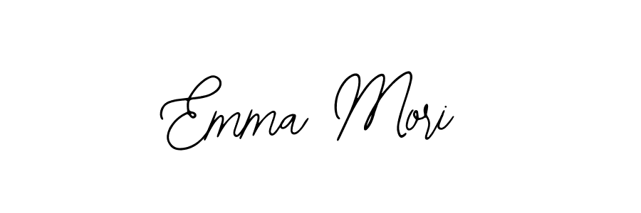 Use a signature maker to create a handwritten signature online. With this signature software, you can design (Bearetta-2O07w) your own signature for name Emma Mori. Emma Mori signature style 12 images and pictures png