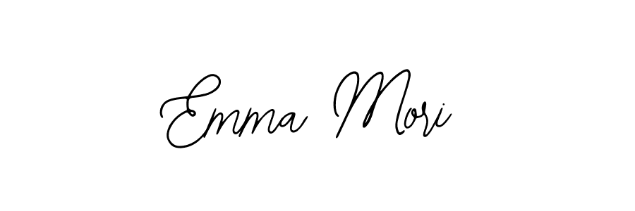 Use a signature maker to create a handwritten signature online. With this signature software, you can design (Bearetta-2O07w) your own signature for name Emma Mori. Emma Mori signature style 12 images and pictures png