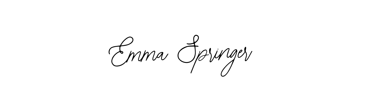 The best way (Bearetta-2O07w) to make a short signature is to pick only two or three words in your name. The name Emma Springer include a total of six letters. For converting this name. Emma Springer signature style 12 images and pictures png