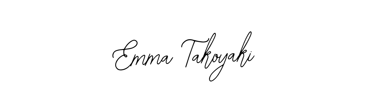 if you are searching for the best signature style for your name Emma Takoyaki. so please give up your signature search. here we have designed multiple signature styles  using Bearetta-2O07w. Emma Takoyaki signature style 12 images and pictures png