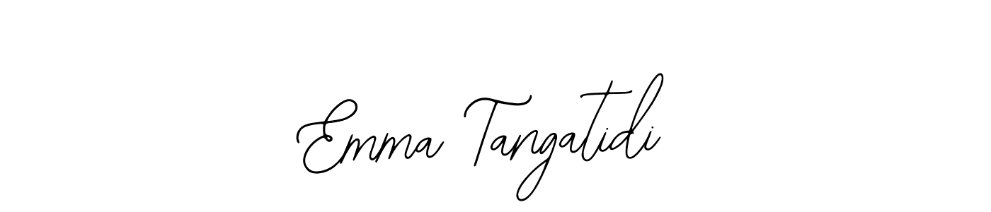 You should practise on your own different ways (Bearetta-2O07w) to write your name (Emma Tangatidi) in signature. don't let someone else do it for you. Emma Tangatidi signature style 12 images and pictures png