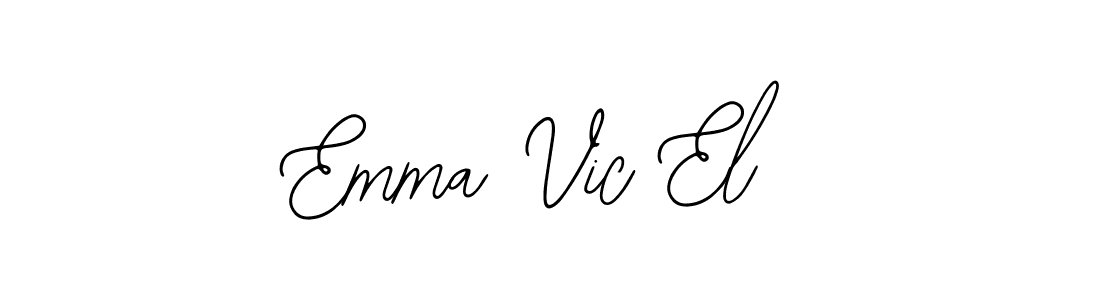 Use a signature maker to create a handwritten signature online. With this signature software, you can design (Bearetta-2O07w) your own signature for name Emma Vic El. Emma Vic El signature style 12 images and pictures png