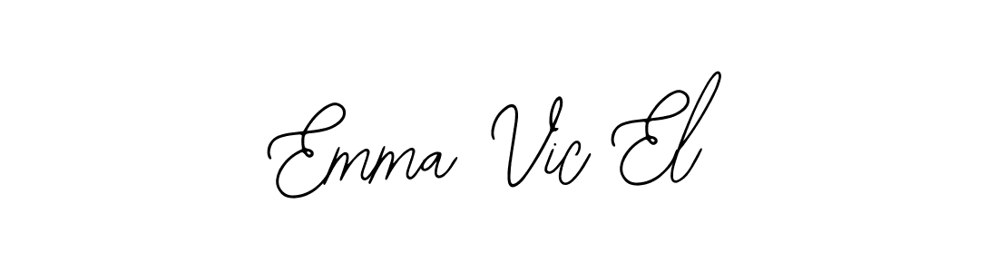 Use a signature maker to create a handwritten signature online. With this signature software, you can design (Bearetta-2O07w) your own signature for name Emma Vic El. Emma Vic El signature style 12 images and pictures png