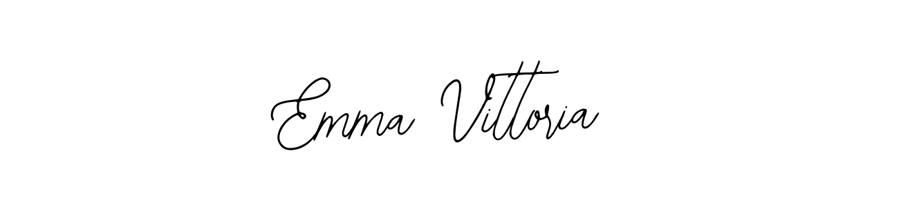 if you are searching for the best signature style for your name Emma Vittoria. so please give up your signature search. here we have designed multiple signature styles  using Bearetta-2O07w. Emma Vittoria signature style 12 images and pictures png