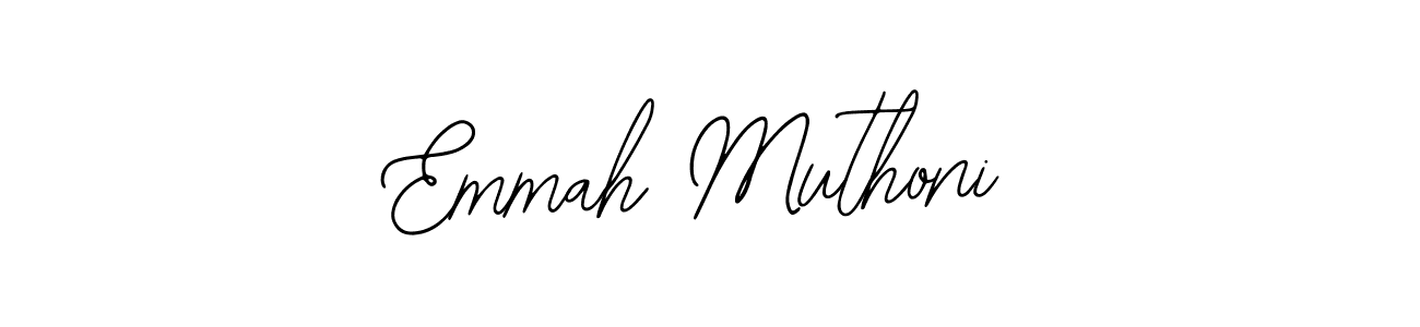 Make a beautiful signature design for name Emmah Muthoni. With this signature (Bearetta-2O07w) style, you can create a handwritten signature for free. Emmah Muthoni signature style 12 images and pictures png