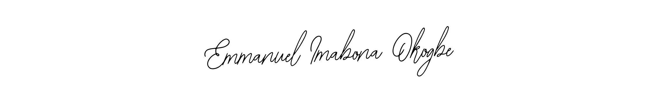 This is the best signature style for the Emmanuel Imabona Okogbe name. Also you like these signature font (Bearetta-2O07w). Mix name signature. Emmanuel Imabona Okogbe signature style 12 images and pictures png