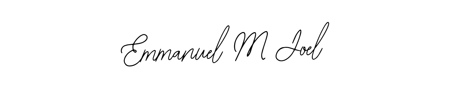 Create a beautiful signature design for name Emmanuel M Joel. With this signature (Bearetta-2O07w) fonts, you can make a handwritten signature for free. Emmanuel M Joel signature style 12 images and pictures png