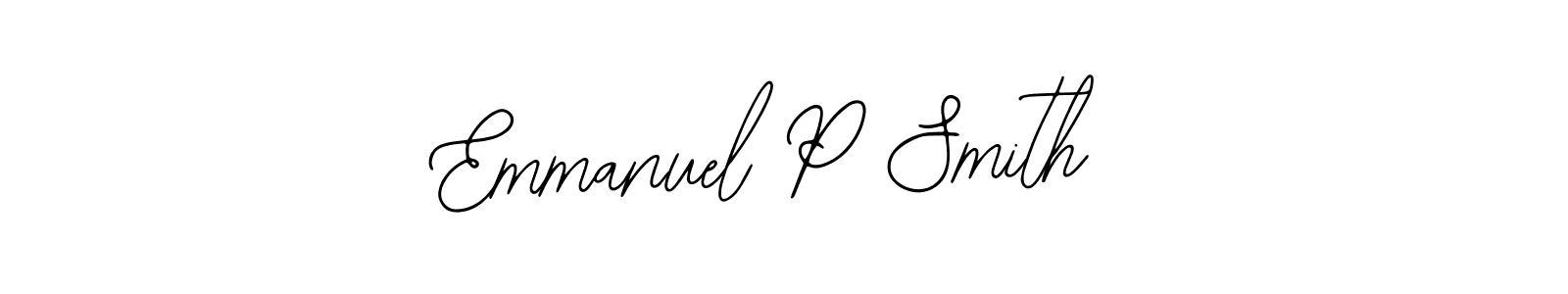 How to Draw Emmanuel P Smith signature style? Bearetta-2O07w is a latest design signature styles for name Emmanuel P Smith. Emmanuel P Smith signature style 12 images and pictures png