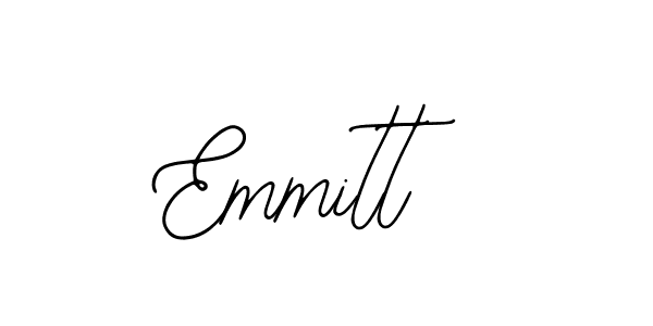 How to make Emmitt name signature. Use Bearetta-2O07w style for creating short signs online. This is the latest handwritten sign. Emmitt signature style 12 images and pictures png