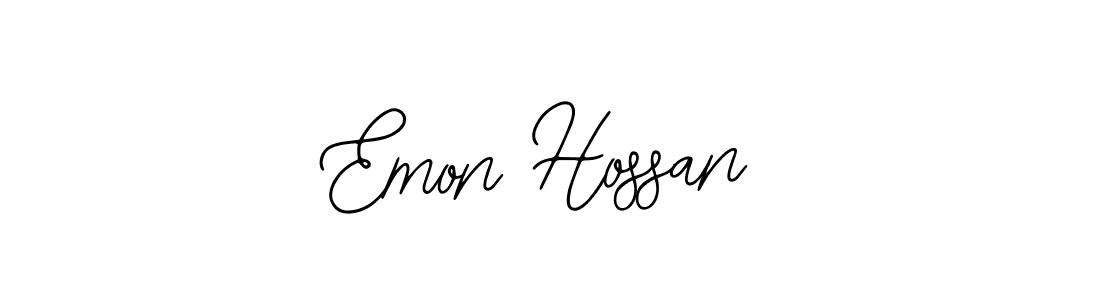 Also You can easily find your signature by using the search form. We will create Emon Hossan name handwritten signature images for you free of cost using Bearetta-2O07w sign style. Emon Hossan signature style 12 images and pictures png