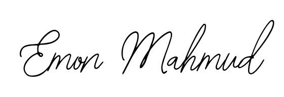 Generate high-definition signature styles for Emon Mahmud. The Bearetta-2O07w typeface ensures crisp legibility and sophisticated design. Emon Mahmud signature style 12 images and pictures png