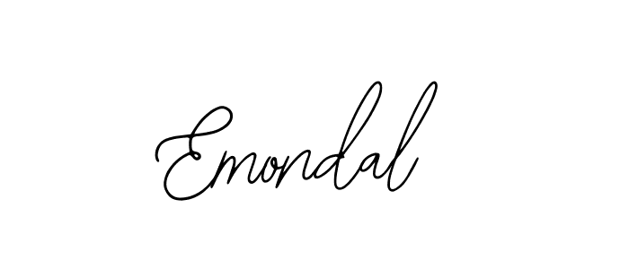 Also You can easily find your signature by using the search form. We will create Emondal name handwritten signature images for you free of cost using Bearetta-2O07w sign style. Emondal signature style 12 images and pictures png