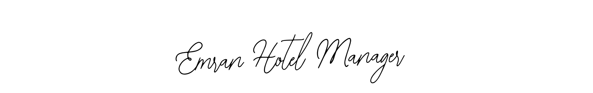 Make a beautiful signature design for name Emran Hotel Manager. With this signature (Bearetta-2O07w) style, you can create a handwritten signature for free. Emran Hotel Manager signature style 12 images and pictures png