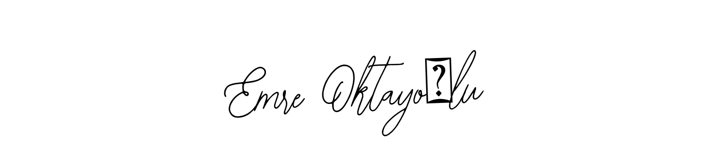 How to make Emre Oktayoğlu name signature. Use Bearetta-2O07w style for creating short signs online. This is the latest handwritten sign. Emre Oktayoğlu signature style 12 images and pictures png