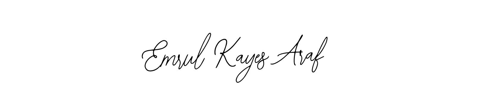 How to make Emrul Kayes Araf name signature. Use Bearetta-2O07w style for creating short signs online. This is the latest handwritten sign. Emrul Kayes Araf signature style 12 images and pictures png