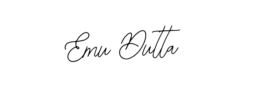 Create a beautiful signature design for name Emu Dutta. With this signature (Bearetta-2O07w) fonts, you can make a handwritten signature for free. Emu Dutta signature style 12 images and pictures png