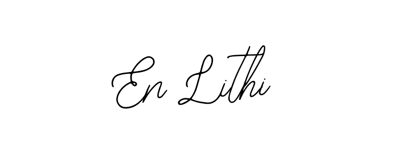 Similarly Bearetta-2O07w is the best handwritten signature design. Signature creator online .You can use it as an online autograph creator for name En Lithi. En Lithi signature style 12 images and pictures png