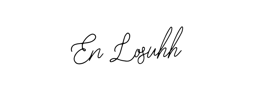 Create a beautiful signature design for name En Losuhh. With this signature (Bearetta-2O07w) fonts, you can make a handwritten signature for free. En Losuhh signature style 12 images and pictures png