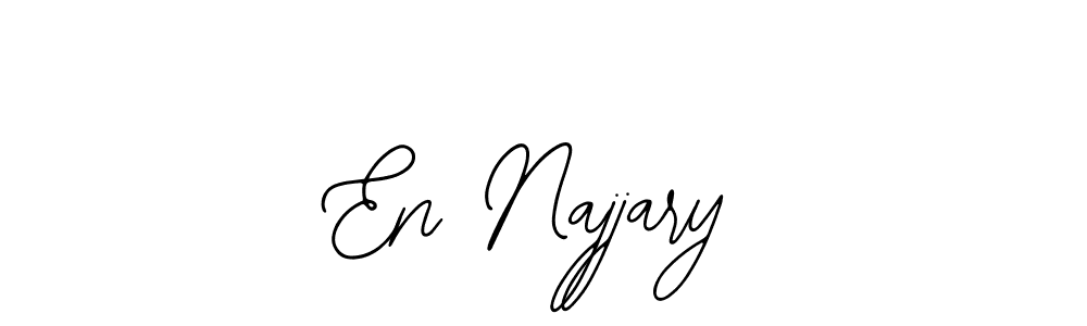 The best way (Bearetta-2O07w) to make a short signature is to pick only two or three words in your name. The name En Najjary include a total of six letters. For converting this name. En Najjary signature style 12 images and pictures png