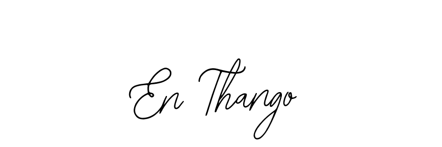 You should practise on your own different ways (Bearetta-2O07w) to write your name (En Thango) in signature. don't let someone else do it for you. En Thango signature style 12 images and pictures png