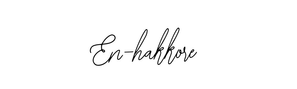 How to Draw En-hakkore signature style? Bearetta-2O07w is a latest design signature styles for name En-hakkore. En-hakkore signature style 12 images and pictures png