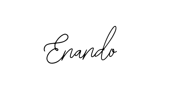 Use a signature maker to create a handwritten signature online. With this signature software, you can design (Bearetta-2O07w) your own signature for name Enando. Enando signature style 12 images and pictures png