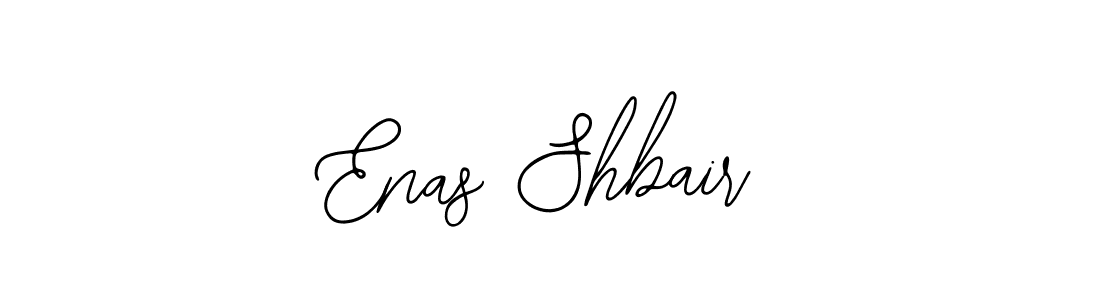 How to make Enas Shbair name signature. Use Bearetta-2O07w style for creating short signs online. This is the latest handwritten sign. Enas Shbair signature style 12 images and pictures png