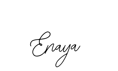 Design your own signature with our free online signature maker. With this signature software, you can create a handwritten (Bearetta-2O07w) signature for name Enaya. Enaya signature style 12 images and pictures png