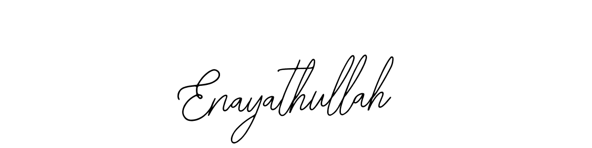 Design your own signature with our free online signature maker. With this signature software, you can create a handwritten (Bearetta-2O07w) signature for name Enayathullah. Enayathullah signature style 12 images and pictures png